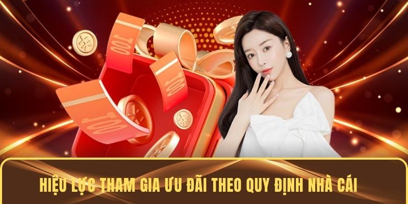 Hiệu lực tham gia ưu đãi theo quy định nhà cái