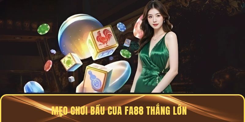 Mẹo chơi Bầu Cua FA88 cho newbie