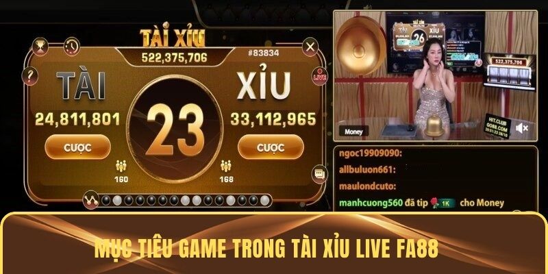 Mục tiêu người chơi cần đạt được khi chơi game Lớn nhỏ cá cược