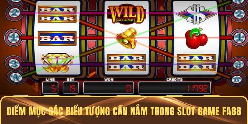 Những biểu tượng chung có trong slot game tại FA88
